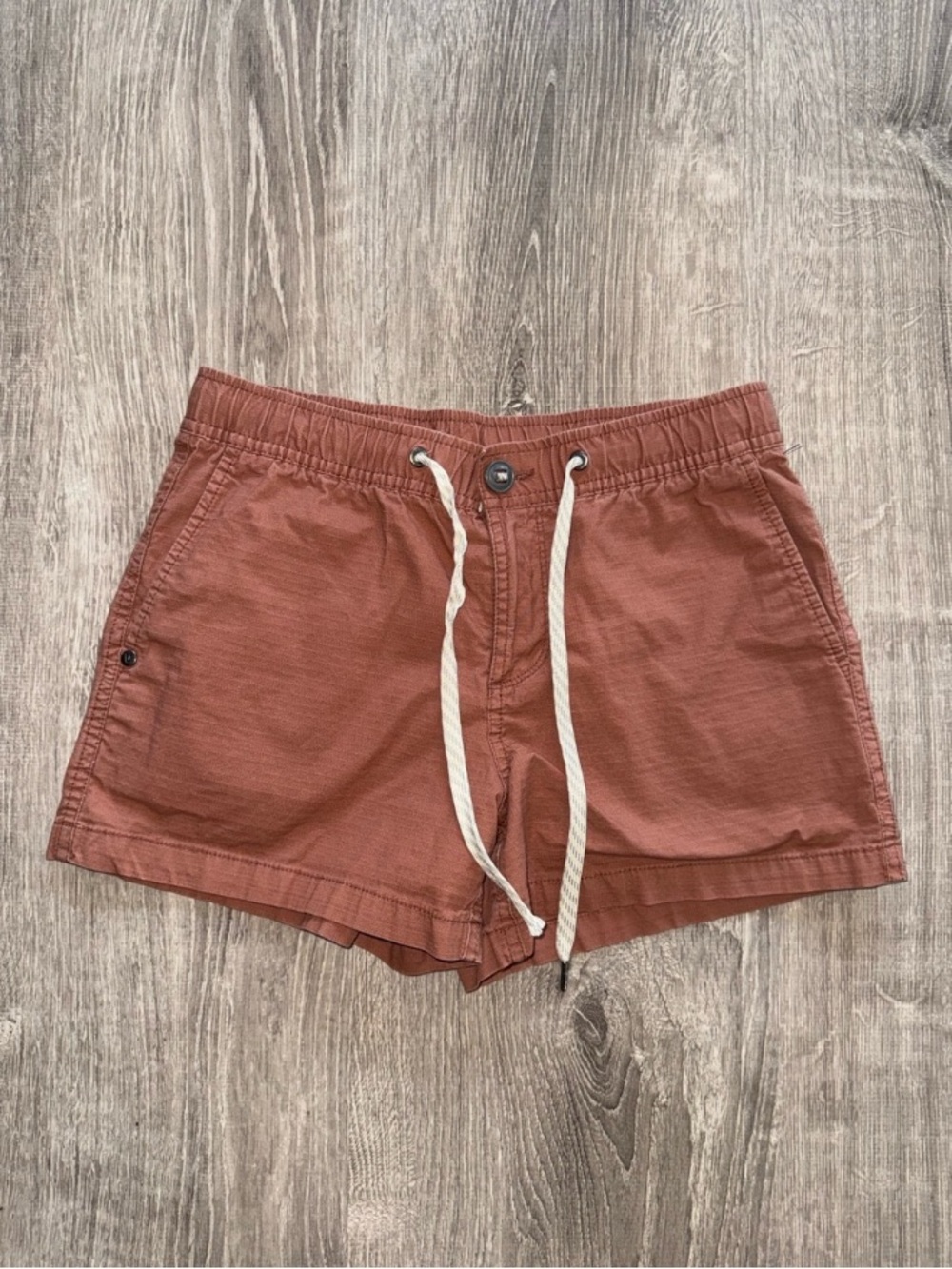 aerie Rust-Red Drawstring Women’s Casual Shorts
